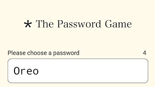 the password game [upl. by Ecyt740]