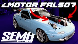 ¿Un MAZDA MIATA con MOTOR v10 FALSO 🤡 SEMA 2024 dia 1  JUCA [upl. by Konstanze776]