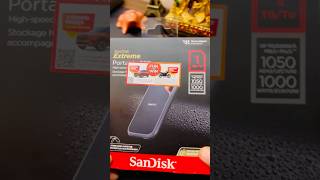 SanDisk SSD 1TB unboxing  Price 8099  Review  SanDisk 1TB Extreme Portable SSD1050MBs sandisk [upl. by Silvie]