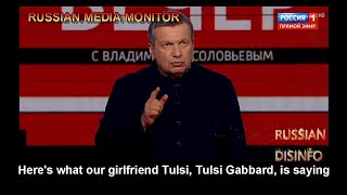 Vladimir Solovyov says Tulsi Gabbard is Putins agent 2022 [upl. by Rhonda]