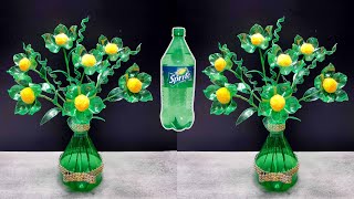 Bottle Craft Ideas  Craft with plastic bottle  Ide Kreatif Bunga dari Botol Bekas SPRITE [upl. by Synned]