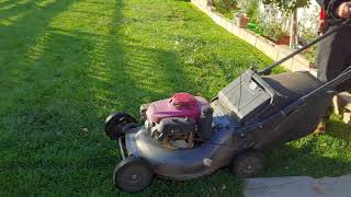 Using my sthil fs94r and Honda commercial mower [upl. by Dowski]