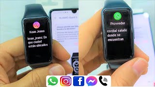 🔔 NOTIFICACIONES Huawei Band 6 iPhone  WhatsApp [upl. by Adahsar386]