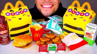 MCDONALDS SQUISHMALLOW HAPPYMEAL  EATING SHOW SOUNDS JERRY ASMR MUKBAN [upl. by Aehtrod804]