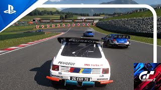 GT7  Daily Race  Autodrome Lago Maggiore  East End Reverse  Peugeot 205 Turbo 16 Evolution 2 [upl. by Attenwahs]