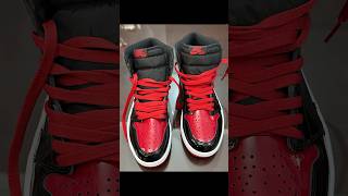 Air Jordan 1 High Patent Bred DM airjordan1 [upl. by Eelitan]