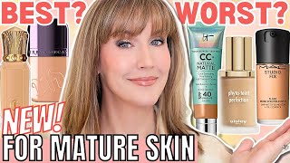 5 BEST amp WORST New Foundations for Mature Skin 2024  Foundation Roundup [upl. by Colas]