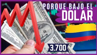 📉 ¿Por qué está BAJANDO EL DÓLAR en COLOMBIA 💸 ¿Oportunidad o Preocupación [upl. by Anirhtak604]