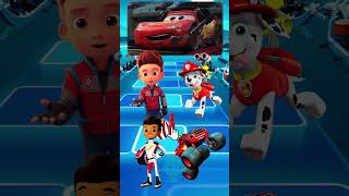 Ryder vs Marshall vs Blaze vs AJ 4 pawpatrol blaze tileshop shorts tileshopedmrush [upl. by Cordula]