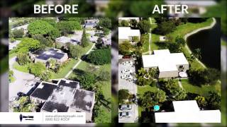 Built Up Modified Roof Restoration in Delray Beach FL  Alliance Group [upl. by Lark]