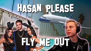 ARIatHOME  Hasan Please Fly Me Out To LA [upl. by Nevag]