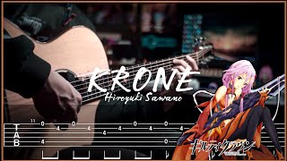 KRONE  Hiroyuki Sawano  GUILTY CROWN   Fingerstyle Guitar TAB [upl. by Wj]