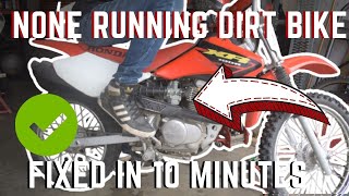 Dirt Bike Wont Start Heres How To Fix It  EXTRA TIPS [upl. by Sulihpoeht858]