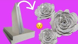 An elegant rose design made of rigid foam tutorial  How to make an airy rose for sale [upl. by Albarran]