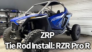 RZR Pro R Tie Rod Install Zollinger Racing Products [upl. by Renick981]