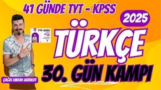 41 GÜNDE KPSS  TYT TÜRKÇE 30 GÜN KAMPI EKLER  SÖZCÜKTE YAPI dilbilgisi sözcükteyapı [upl. by Lisa]