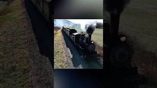 Steam Train Passing Thru Rural Ohio trains shorts [upl. by Ydnic898]