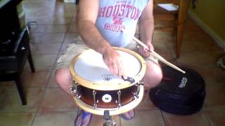 Sakae African Mahogany Snare Drum 65 x 14 [upl. by Annaliese]