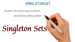 Singleton Sets  Includes Examples [upl. by Ayn]