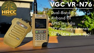 Best MidPriced Ham Radio Handheld VGC VRN76 APRS amp SSTV [upl. by Lrat889]