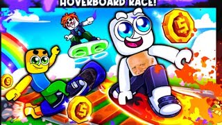 Going Thousand Studs With Hoverboard in Roblox Hoverboard Race [upl. by Bernelle366]