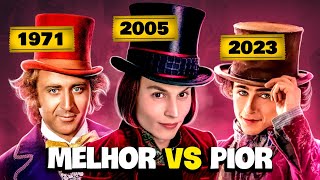 PIOR AO MELHOR Willy Wonka e Fantástica Fabrica de Chocolate [upl. by Arvad16]