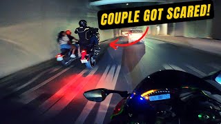 Couple Got scared at Gurgaon wheelie ride 🤪 [upl. by Berck]