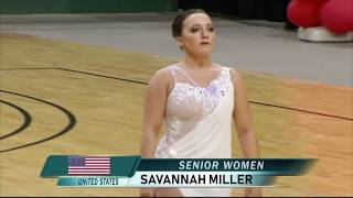 Baton Twirling  Savannah Miller  2018 World Silver Medalist [upl. by Shannah]