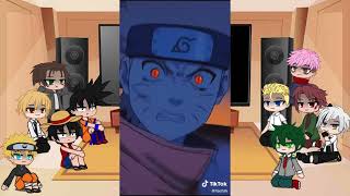 Anime protagonists react to naruto part3  Random anime clips  source amaimitsu0 [upl. by Trella]