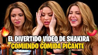 SHAKIRA se pica comiendo mientras hace divertida entrevista para famoso programa 🌶🔥 [upl. by Iew]