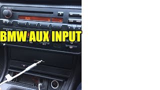 How To Install An Aux Input On BMW E46 320 cd [upl. by Gillie]