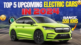 Top 5 Upcoming Electric Cars 2024  Electric Vehicles India [upl. by Learrsi121]