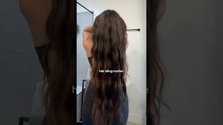 hair oiling routine for long healthy thick hair 🎀 hair hairoil hairgrowth hairhealth shorts [upl. by Aoniak]