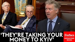 BREAKING NEWS Rand Paul Absolutely Unleashes On McConnell Schumer In Tirade Against Ukraine Aid [upl. by Audras]