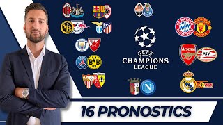 🇪🇺 Pronostic Foot LIGUE DES CHAMPIONS  Mes 16 PRONOSTICS  Ligue des Champions [upl. by Chelsey751]