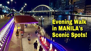 Manila’s Best Scenic Spots for Evening Walks  Pasig River Esplanade in Manila City Philippines [upl. by Peirce]