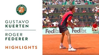 Gustavo Kuerten v Roger Federer Highlights  Mens Round 3 I RolandGarros 2004 [upl. by Heloise]