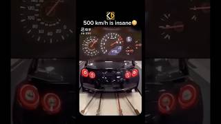 500 kmH GTR is INSANE 🤯🎥 look at the end😶‍🌫️ viralvideo supercars trending trendingshorts [upl. by Eidnim]