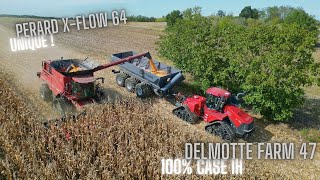 🇺🇸 Un TRANSBORDEUR unique de 64m3 en FRANCE chez lentreprise DELMOTTE ⚫️  PERARD  CASE IH  🤯 [upl. by Constantine469]