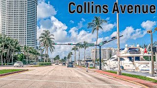 4K Driving Tour  Miami Beach  Collins Avenue 2023 [upl. by Aceber]