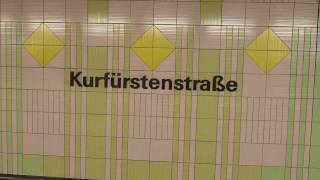 UBahn Berlin Bahnhof Kurfürstenstraße U1 HD [upl. by Derrej]