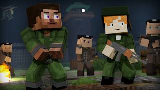 Steve Escaped From The Prison Camp  Alex and Steve Life Minecraft Animation [upl. by Yenduhc]