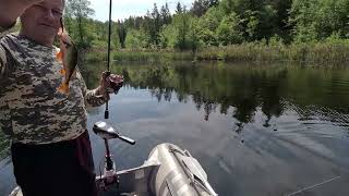 Ešerių kibimo diena Ultralight fishing [upl. by Telrahc]