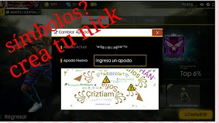 CREA TU NICK AQUI 500 símbolos e iconos [upl. by Aretha20]