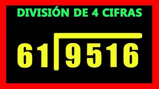 ✅👉 Divisiones de 4 cifras adentro y 2 afuera [upl. by Ennayk351]