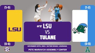 No 7 LSU vs Tulane  NCAA Womens Basketball  112024 [upl. by Sykes531]