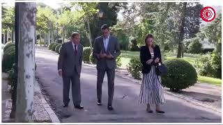 En medio de tensiones políticas con Venezuela Pedro Sánchez recibe a Edmundo González [upl. by Ayn]