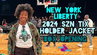 New York Liberty  2024 Szn Tix Holder Jacket Box Opening  Moni Meish  Bougie Fitz [upl. by Ashmead]