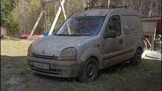 Starting Diesel Renault Kangoo After 4 Years  Test Drive [upl. by Kinnard]