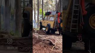 Rc camel trophy rc automobile rcdefender offroad defenderoffroad rccar trx4defender [upl. by Dolli214]